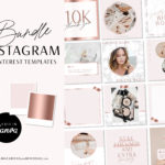 Rose Gold Instagram Templates for Canva, Pink Instagram Templates for Stories and Posts, Canva Beauty Templates for Instgram Reels