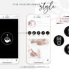 Black White Instagram Highlights, 200 Instagram Story Hightligh IconCovers, Black Icons for Fashion, Beauty and Lifestyle Highlights