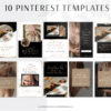Gold Instagram Templates for Canva, Gold Marble Instagram Templates for Stories and Posts, Canva Beauty Templates for Instagram Reels