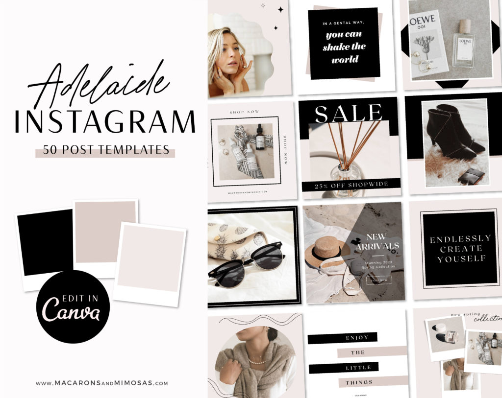 Instagram Templates For Canva • Macarons And Mimosas 6737