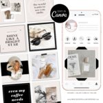Instagram Templates for Canva, Neutral Instagram Templates for Stories and Posts, Canva Beauty Templates for Instagram Reels