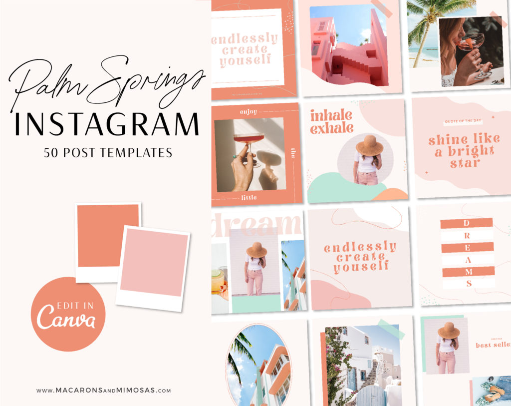 Boho Instagram Templates For Canva • Macarons And Mimosas 6540