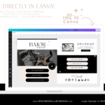 link in bio landing page Template for Canva, Neutral Instagram Templates, Ditch LinkTree Microsite for Instagram Profiles