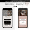 link in bio landing page Template for Canva, Neutral Instagram Templates, Ditch LinkTree Microsite for Instagram Profiles