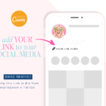 Bright Rainbow Link in Bio Template for Canva, Pink Instagram Templates for Stories and Posts, Ditch LinkTree Microsite for Instagram Profiles