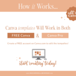 Boho Link in Bio TikTok Template for Canva, Pink Instagram Website Template, Ditch LinkTree One-page scrolling Microsite for Instagram Profile