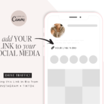 Instagram landing page template, Link in Bio Neutral Blush Pink Instagram Templates, Ditch LinkTree Microsite for Instagram Profiles