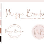 simplistic chic Logo Design, Photography Branding Kit, Boutique Shop Watercolor Lash branding package, modern feminine minimalist package