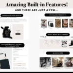 Minimal Shopify Theme Template, Luxe Neutral Shopify Theme, Website Design Shopify 0S 2.0 Drag and Drop with Canva Banners