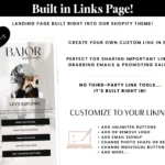 Minimal Shopify Theme Template, Luxe Neutral Shopify Theme, Website Design Shopify 0S 2.0 Drag and Drop with Canva Banners