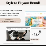 Minimal Shopify Theme Template, Luxe Neutral Shopify Theme, Website Design Shopify 0S 2.0 Drag and Drop with Canva Banners