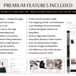 Minimal Shopify Theme Template, Luxe Neutral Shopify Theme, Website Design Shopify 0S 2.0 Drag and Drop with Canva Banners