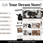 Minimal Shopify Theme Template, Luxe Neutral Shopify Theme, Website Design Shopify 0S 2.0 Drag and Drop with Canva Banners