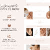 Minimal Shopify Theme Template, Neutral Shopify Theme, Website Design Shopify 0S 2.0 Drag and Drop with Canva Banners