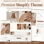 Elegant Shopify theme for jewelry stores – homepage layout preview