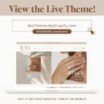Mobile responsive Shopify theme for handmade jewelry shop