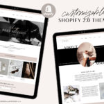 Modern Minimalist Shopify Theme 2.0 Website Design