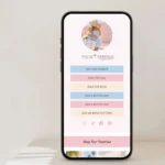 Preppy Shopify theme product page with monogram tote bag