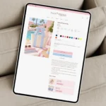 Preppy Shopify theme product page with monogram tote bag