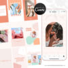 Boho Instagram Templates for Canva, Pink Instagram Templates for Stories and Posts, Canva Beauty Templates for Instagram Reels