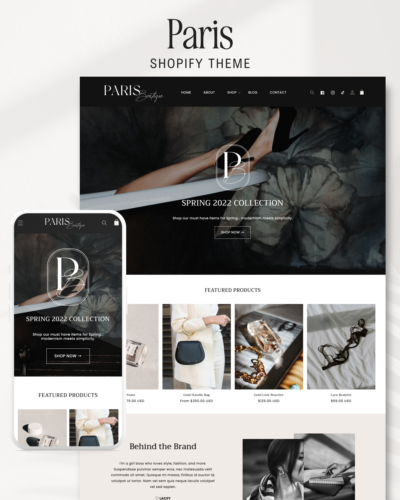 Bold Luxe Shopify Theme Editorial style Template
