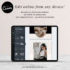 Modern Luxe Instagram Post Templates for Canva, Black White Instagram Templates for Stories and Posts, Beauty Templates for Instagram Reels