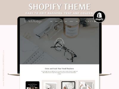 Best shopify theme for digital products, Minimal Shopify 2.0 theme in a luxurious black and white design. A creative Shopify website with banners