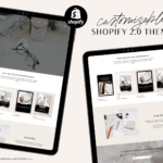 Luxe Shopify Theme Template, Minimal Shopify 2.0 theme in a luxurious black and white design. A creative Shopify website with banners