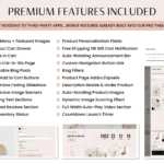 Customizable Shopify layout with wishlist and upsells