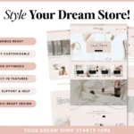 Pastel Pink Shopify theme layout with built in premium features. No apps