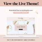Pastel Shopify homepage layout with featured collection