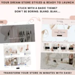 Customizable Shopify layout with wishlist and upsells