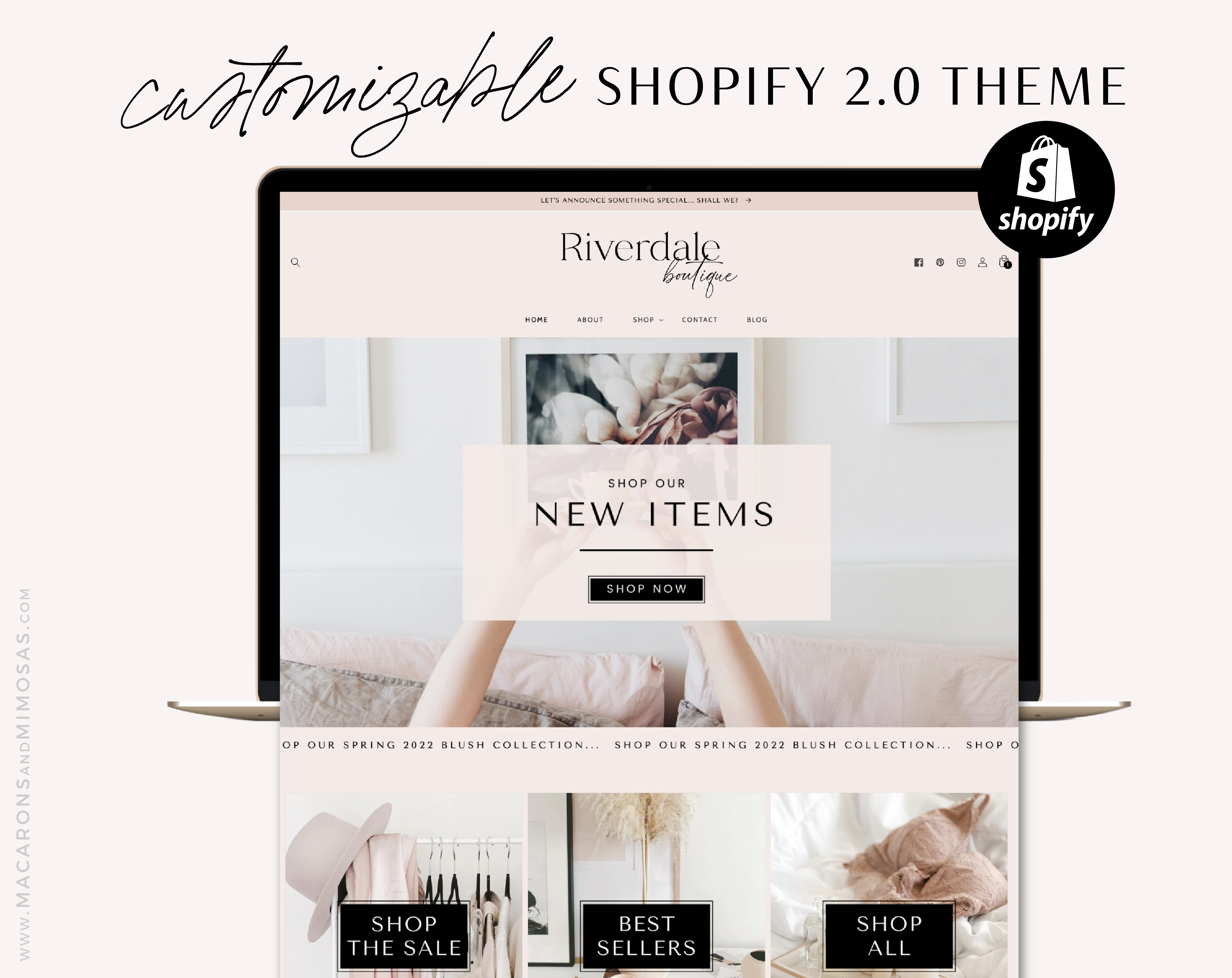 Luxe Shopify Theme Template, Minimal Shopify 2.0 theme in a luxurious black and white design. A creative Shopify website with banners