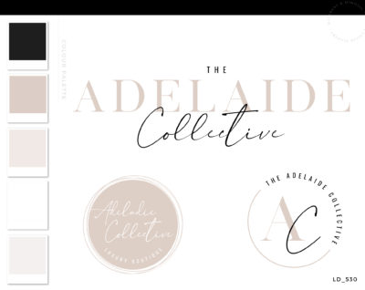 Lovely Elegant Font Logo for Luxury Small business, Shopify Store logo design for your Theme Template and eCommerce Store