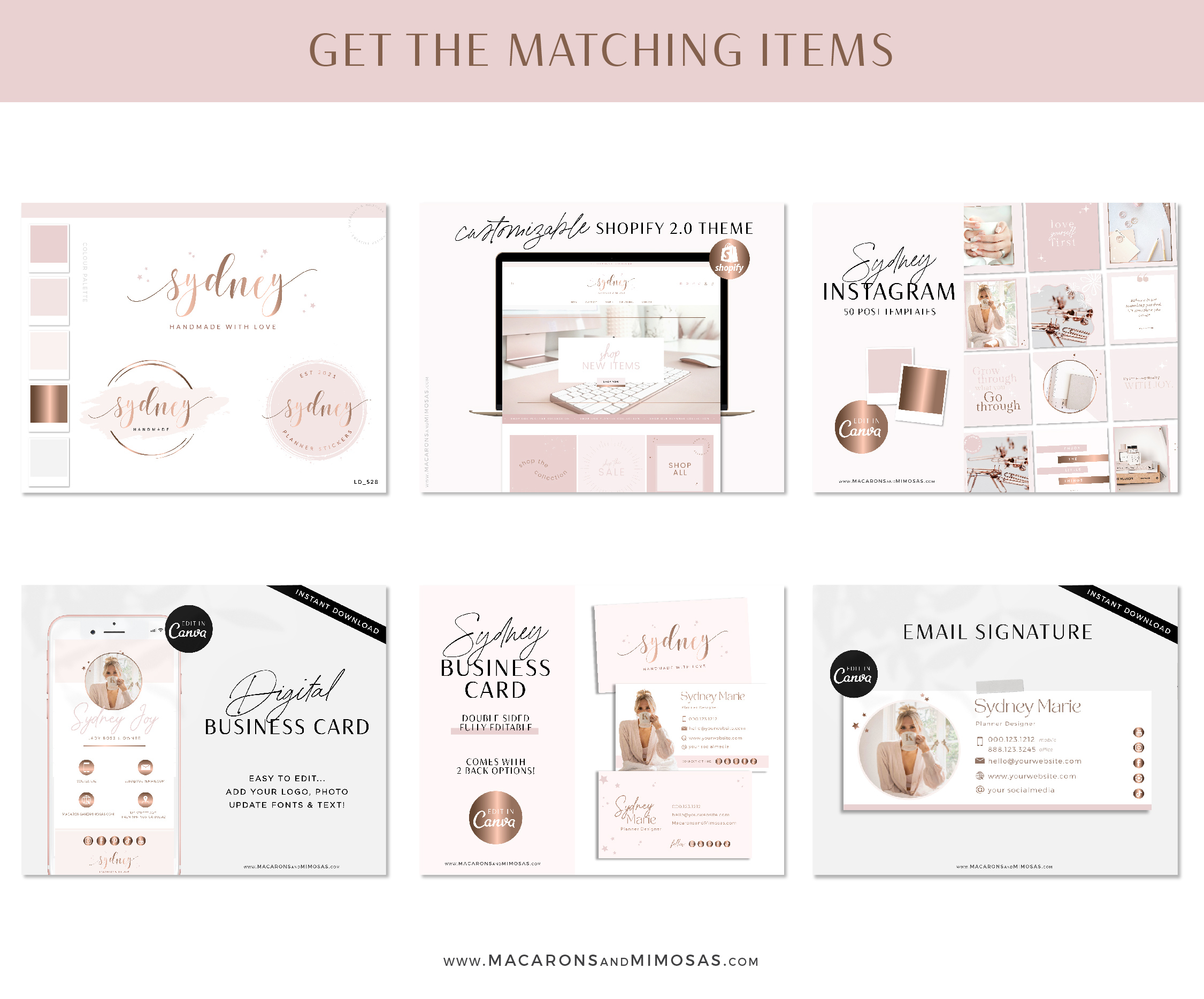Rose Gold Shopify Theme Template