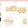 Modern Boho font logo design set, Typeface Logo Design for Luxury Small business, Shopify Store logo design for your eCommerce Store