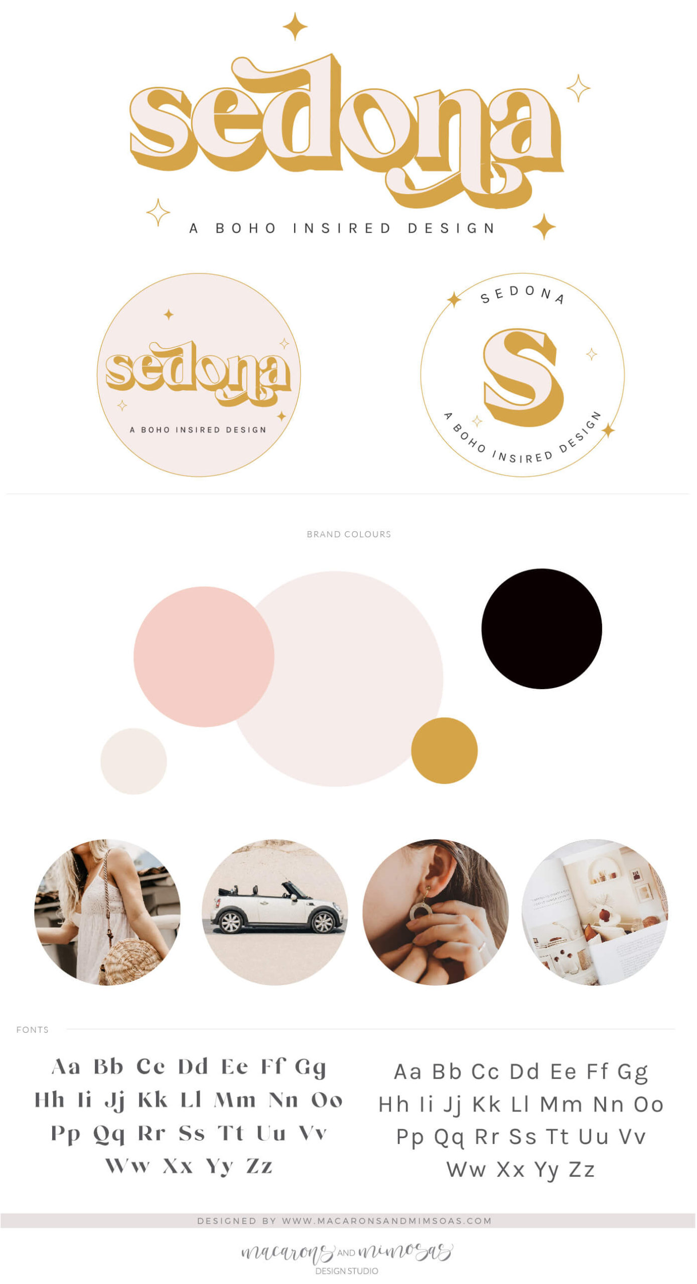 Modern Boho font logo design set, Typeface Logo Design for Luxury Small business, Shopify Store logo design for your eCommerce Store