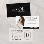Modern Luxe Business Card Template for Canva, How to create DIY Minimalist Real Estate Business Card