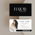 Modern Luxe Business Card Template for Canva, How to create DIY Minimalist Real Estate Business Card