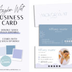 Business Card Template Pastel, Spiritual Coach Logo Business Card Template, Mystical Canva Business Card Template, Astrology Business Card Active