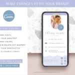 Spiritual Digital Business Card Template editable in Canva with clickable links, DIY Mystical Yoga Coach Digital Business Card