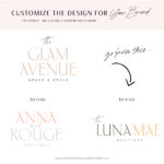 Feminine Logo Design Template, Modern Photography Watermark, Luxe Minimalist Logo, Signature Font Logo, Boutique Logo, Feminine Logo