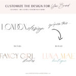 Elegant Logo Design Template, Modern Photography Watermark, Luxe Minimalist Logo, Signature Font Logo, Boutique Logo, Feminine Logo