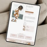 Boutique fashion Shopify theme product page layout with neutral tones