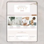 Boutique fashion Shopify theme product page layout with neutral tones