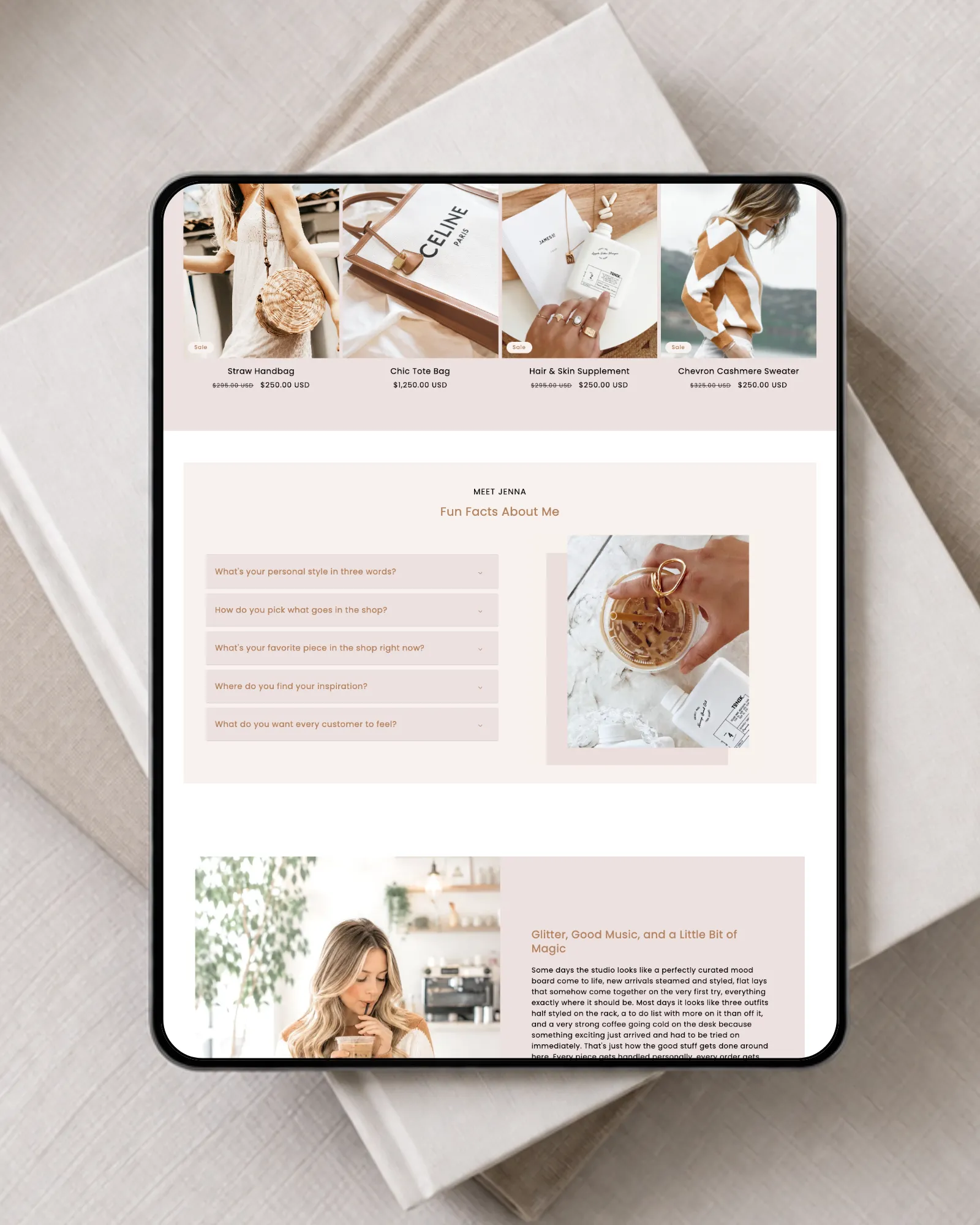 Resort chic Shopify theme shop the latest collection grid