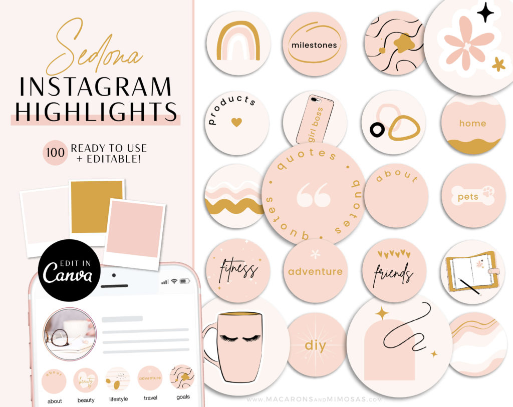 Instagram Highlights Boho • Macarons And Mimosas