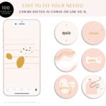 Instagram highlights boho, Instagram Story Covers, Beauty Fashion Instagram Highlight Icons, Boho IG Highlight Cover Icon Pack
