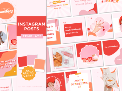 Instagram banner template to style your brand. Customizable templates for any business. Grab your bundle - mix and match and start designing today!