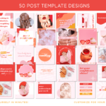 Instagram banner template to style your brand. Customizable templates for any business. Grab your bundle - mix and match and start designing today!